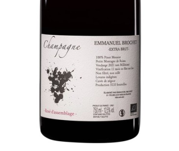 Emmanuel Brochet Champagne Rose d' Assemblage Extra Brut (L21)